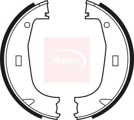 Apec SHU546 Brake Shoe Set, parking brake - 1