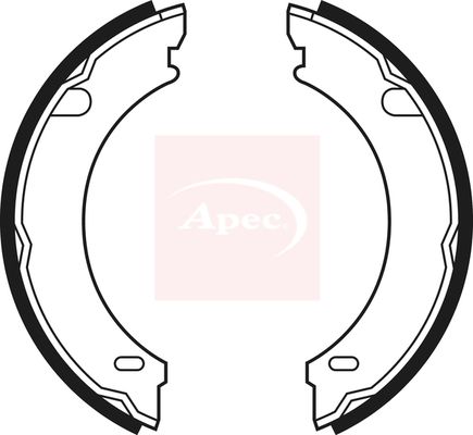 Apec SHU548 Brake Shoe Set, parking brake - 1