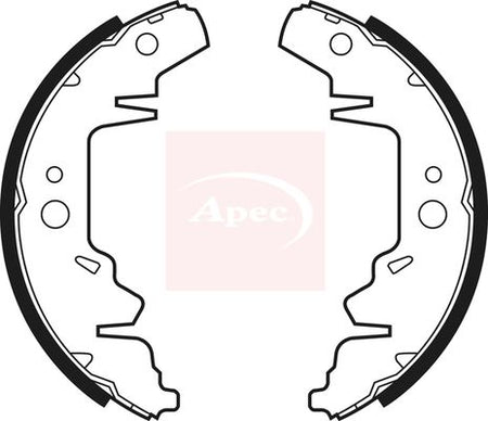Apec SHU550 Brake Shoe Set - 1
