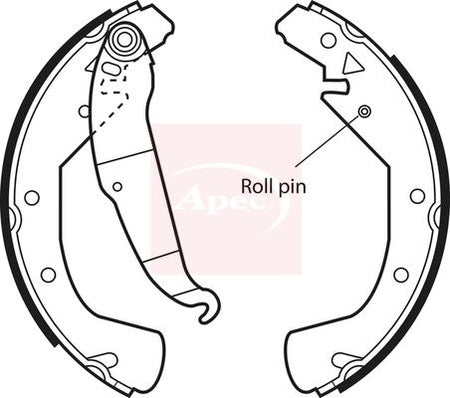 Apec SHU552 Brake Shoe Set - 1