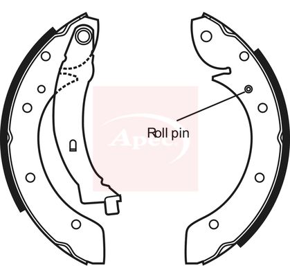 Apec SHU559 Brake Shoe Set - 1