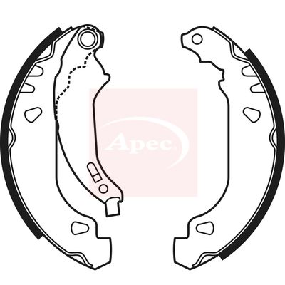 Apec SHU565 Brake Shoe Set - 1