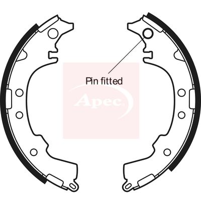 Apec SHU566 Brake Shoe Set - 1