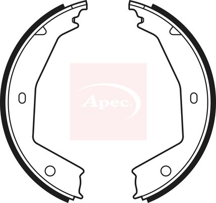 Apec SHU567 Brake Shoe Set, parking brake - 1