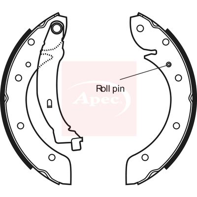 Apec SHU570 Brake Shoe Set - 1