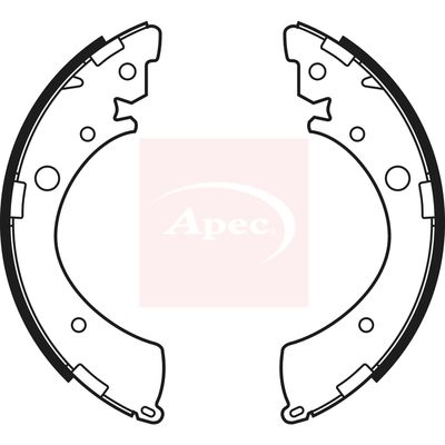 Apec SHU573 Brake Shoe Set - 1
