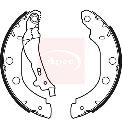 Apec SHU580 Brake Shoe Set - 1
