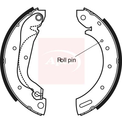 Apec SHU581 Brake Shoe Set - 1