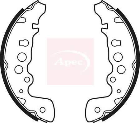 Apec SHU582 Brake Shoe Set - 1