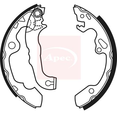 Apec SHU584 Brake Shoe Set - 1