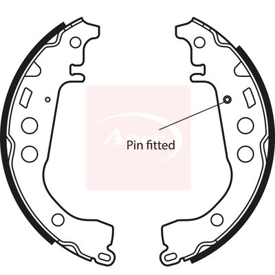 Apec SHU592 Brake Shoe Set - 1