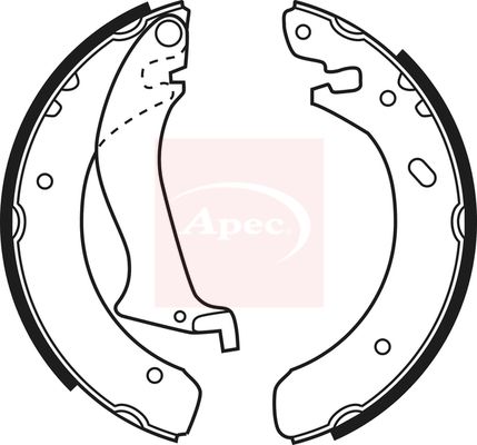 Apec SHU593 Brake Shoe Set - 1