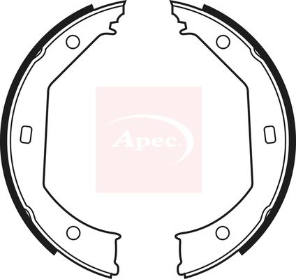 Apec SHU594 Brake Shoe Set, parking brake - 1