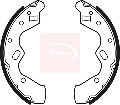 Apec SHU595 Brake Shoe Set - 1