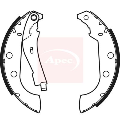 Apec SHU596 Brake Shoe Set - 1