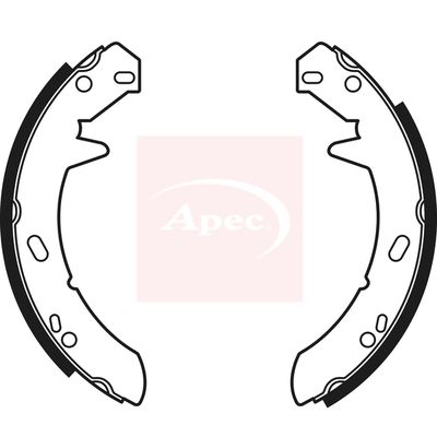 Apec SHU601 Brake Shoe Set, parking brake - 1