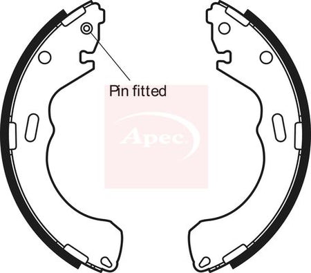 Apec SHU603 Brake Shoe Set - 1