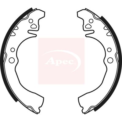 Apec SHU605 Brake Shoe Set - 1