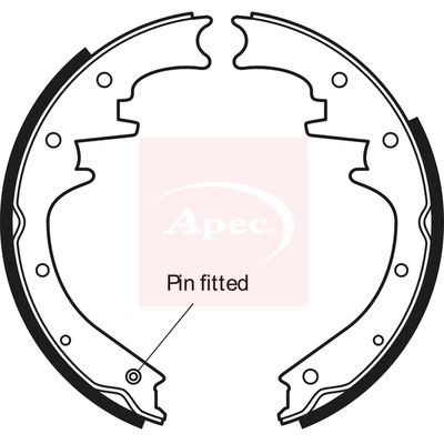 Apec SHU606 Brake Shoe Set - 1