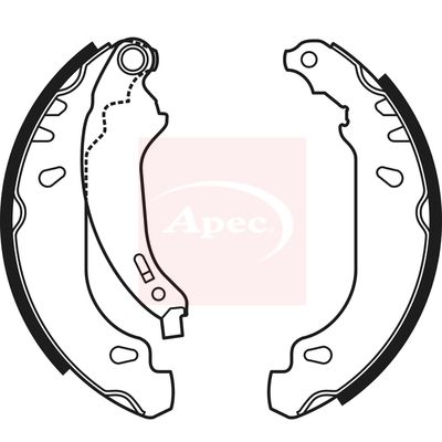 Apec SHU607 Brake Shoe Set - 1
