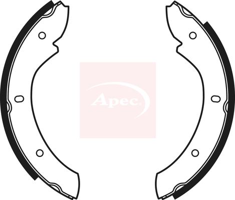 Apec SHU609 Brake Shoe Set, parking brake - 1