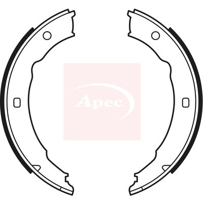 Apec SHU610 Brake Shoe Set, parking brake - 1
