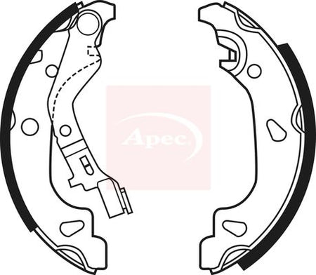Apec SHU623 Brake Shoe Set - 1