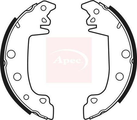 Apec SHU626 Brake Shoe Set - 1