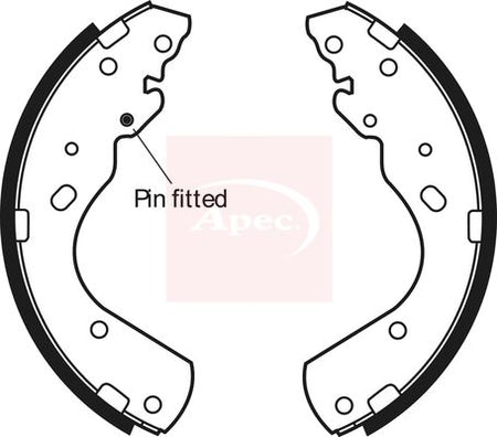 Apec SHU630 Brake Shoe Set - 1