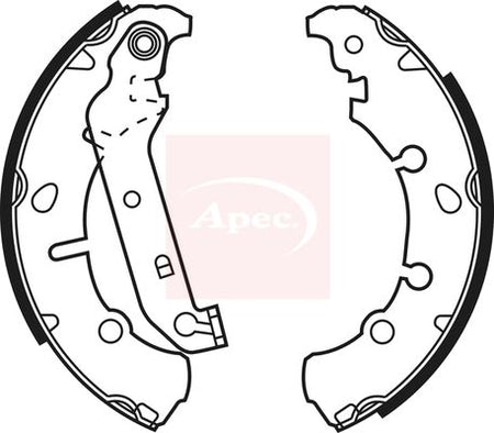 Apec SHU635 Brake Shoe Set - 1