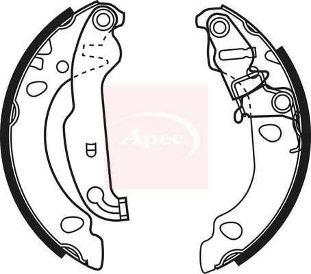 Apec SHU636 Brake Shoe Set - 1