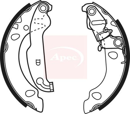 Apec SHU636 Brake Shoe Set - 1