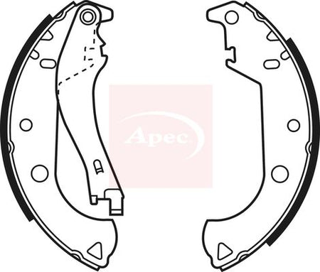 Apec SHU642 Brake Shoe Set - 1