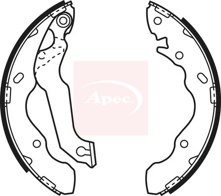 Apec SHU643 Brake Shoe Set - 1