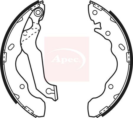 Apec SHU643 Brake Shoe Set - 1