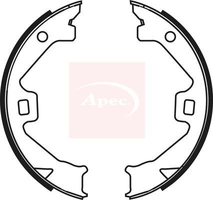 Apec SHU646 Brake Shoe Set, parking brake - 1