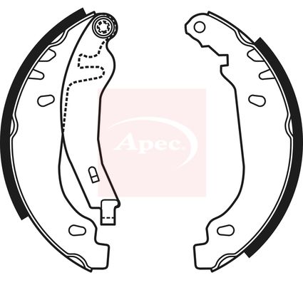 Apec SHU659 Brake Shoe Set - 1