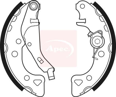 Apec SHU663 Brake Shoe Set - 1