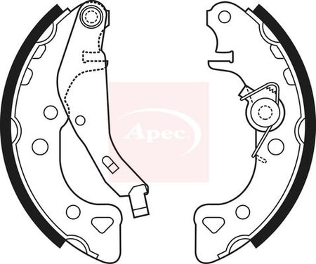 Apec SHU663 Brake Shoe Set - 1