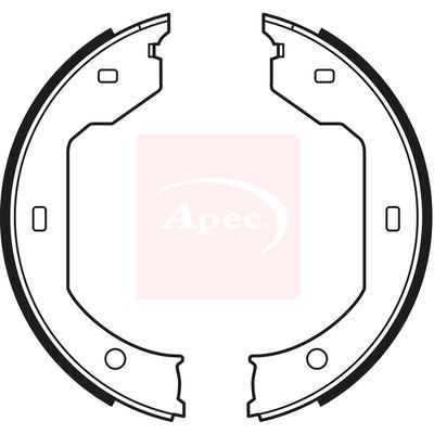 Apec SHU666 Brake Shoe Set, parking brake - 1
