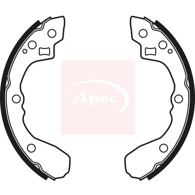 Apec SHU668 Brake Shoe Set - 1