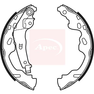 Apec SHU670 Brake Shoe Set - 1