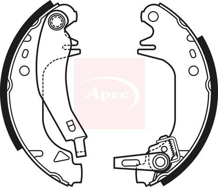 Apec SHU671 Brake Shoe Set - 1