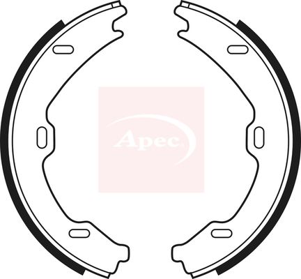 Apec SHU675 Brake Shoe Set, parking brake - 1