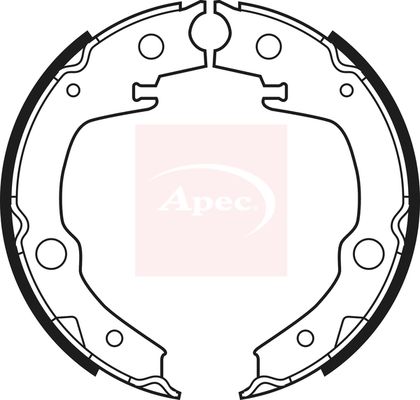 Apec SHU677 Brake Shoe Set, parking brake - 1