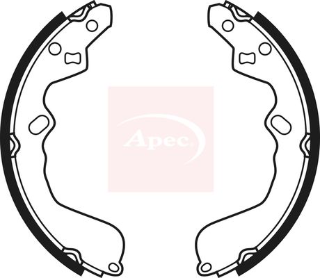 Apec SHU680 Brake Shoe Set - 1
