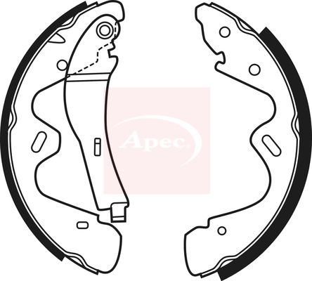 Apec SHU682 Brake Shoe Set - 1