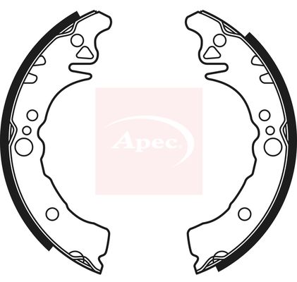 Apec SHU687 Brake Shoe Set - 1