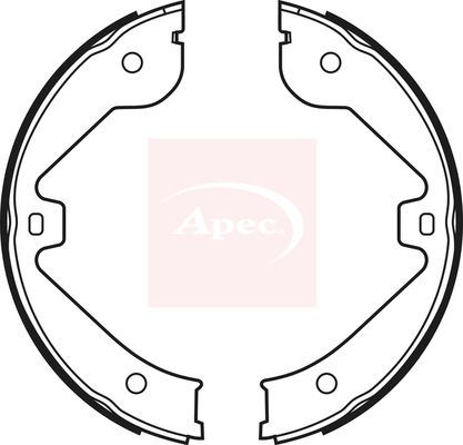 Apec SHU688 Brake Shoe Set, parking brake - 1