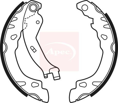 Apec SHU689 Brake Shoe Set - 1
